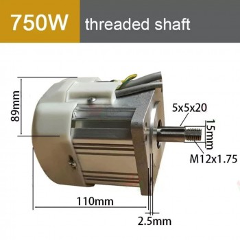 550W / 750W / 1.1KW / 1.5KW / 2.2KW 1.85 Nm-6.85 Nm Brushless AC Servo Motor with Speed Controller CNC Kit