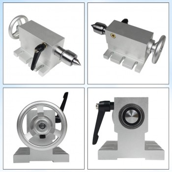 65mm MT2 Movable Lathe Center Tailstock with 4Pcs Heads For CNC Router Engraving Milling Machine