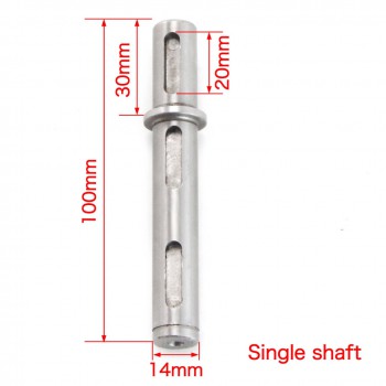 Dual/Single Shaft Output Shaft 14mm for NMRV030 NEMA23 Worm Gearbox Speed Reducer