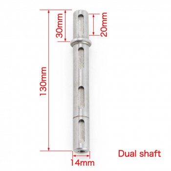 Dual/Single Shaft Output Shaft 14mm for NMRV030 NEMA23 Worm Gearbox Speed Reducer