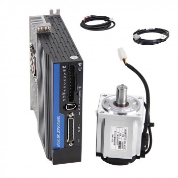 100W-1000W AC Servo Motor EtherCAT Drive CNC Kit 0.318-3.18 N.m with 21 Bit Magnetic Encoder