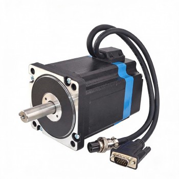 Nema 34 Closed Loop Stepper Motor 5.8Nm 1.8 Deg Φ14 mm Keyway Shaft with Encoder 1000PPR 86 x 86 mm
