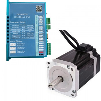 1 Axis CNC Kit Nema 34 Closed Loop Stepper Motor 8.5Ncm(1204oz.in) & Closed Loop Driver 0~8A 18~80VDC