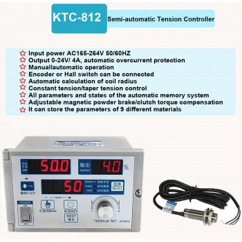 PMB Micro Magnetic Powder Brake 0.5–5Nm 24V + Semi-Automatic Tension Controller Kit