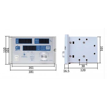Magnetic Particle Brake Hollow Shaft 3-100Nm with Semi-automatic Tension Controller Kit