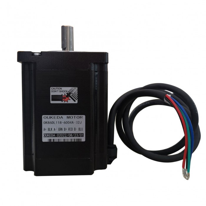 Oukeda NEMA 34 Stepper Motor 4.5Nm/8.5Nm/12Nm 1.8deg 2.5V 6A Keyway 86mm