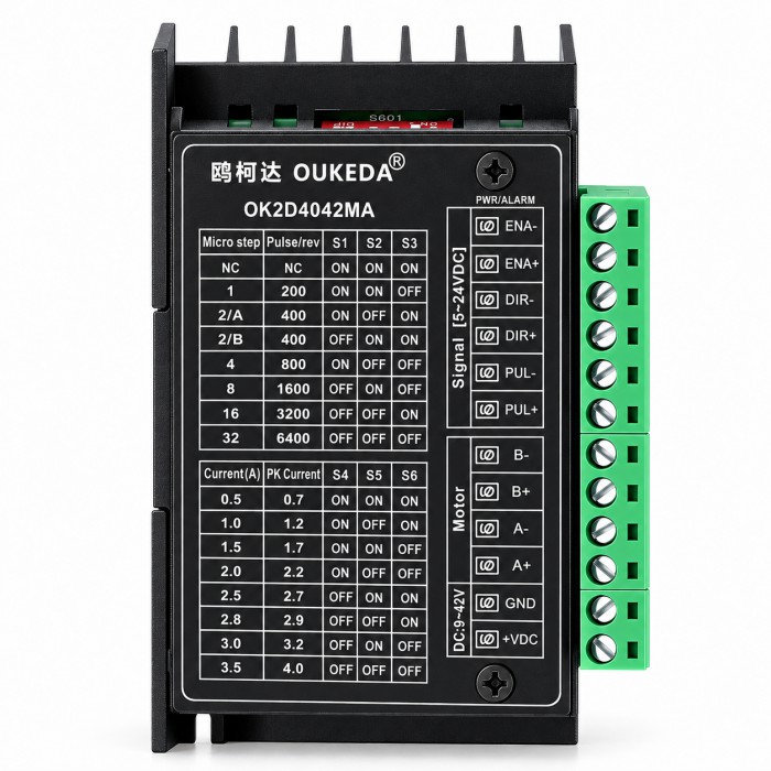 OK2D4042MA Digital Stepper Motor Driver 9-42V 20-50V 4.0A Microstep 2-Phase Controller OK2D4042MA Digital Stepper Motor Driver 9-42V 20-50V 4.0A Microstep 2-Phase Controller