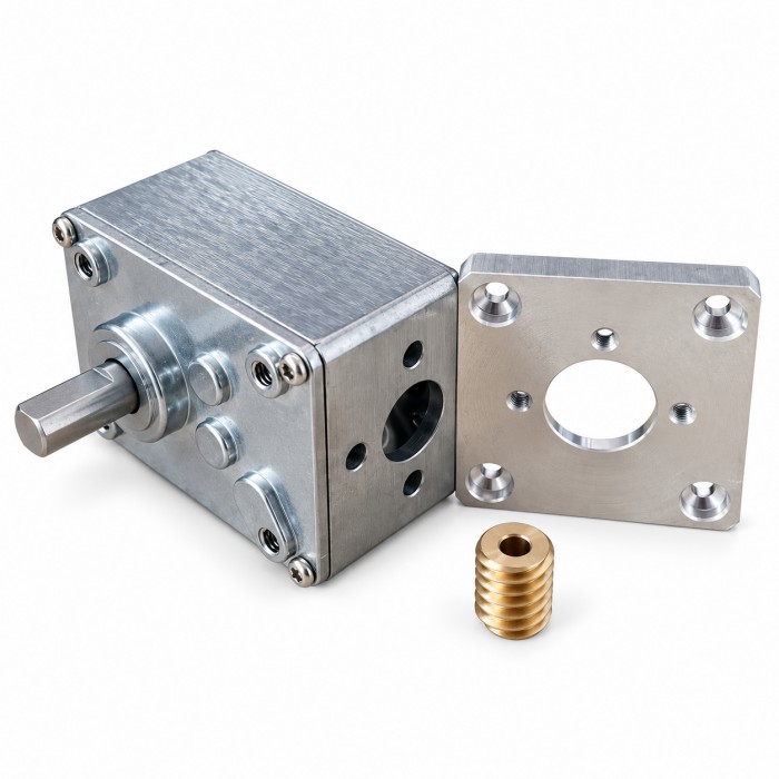 Worm Gearbox Speed Reducer Ratios 17:1, 30:1, 50:1, 100:1, 290:1, 500:1 Worm Gearbox Speed Reducer Ratios 17:1, 30:1, 50:1, 100:1, 290:1, 500:1