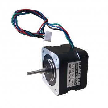 Oukeda Nema 17 Stepper Motor 55Ncm (77.89 oz·in) 1.8 Deg 3.0V 2 Phases 42 × 42mm 4 Wires