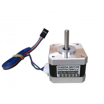 OUKEDA NEMA 17 Stepper Motor 32Ncm 1.8° 2.8V 2-Phase D-cut 4 Wires 42mm