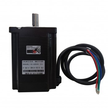 Oukeda NEMA 34 Stepper Motor 4.5Nm/8.5Nm/12Nm 1.8deg 2.5V 6A Keyway 86mm
