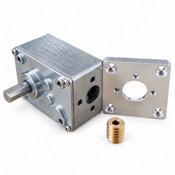 Worm Gearbox Speed Reducer Ratios 17:1, 30:1, 50:1, 100:1, 290:1, 500:1