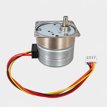 OUKEDA PM Stepper Motor with Gearbox Ratio 25:1 24V 0.8A 7.5°2 Phase 4 Wires