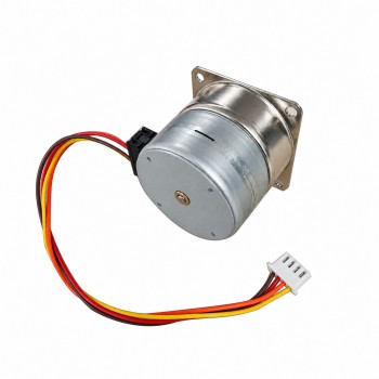 OUKEDA PM Stepper Motor with Gearbox Ratio 25:1 24V 0.8A 7.5°2 Phase 4 Wires