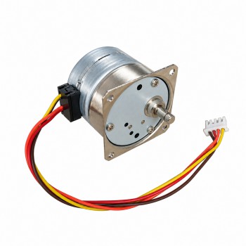 OUKEDA PM Stepper Motor with Gearbox Ratio 25:1 24V 0.8A 7.5°2 Phase 4 Wires