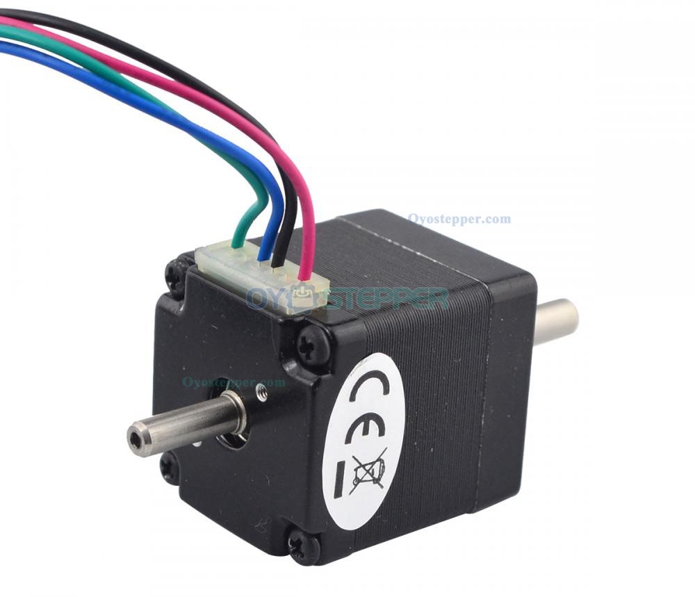 Dual Shaft Nema 11 Stepper Motor Bipolar 1.8 Degree 7Ncm (9.91oz.in) 0.67A 3.75V 28x28x31.5mm 4 Wires