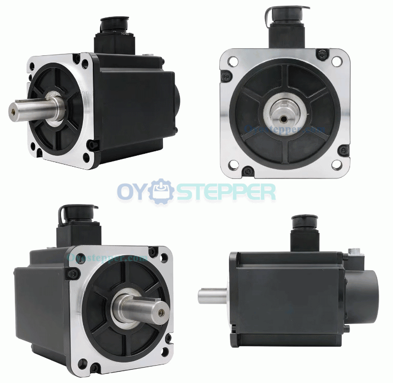 1500W AC Servo Motor & Driver Kit with Brake and 17 bit Absolute Magnetic Encoder 4.78N.m 5.6A 130x130mm