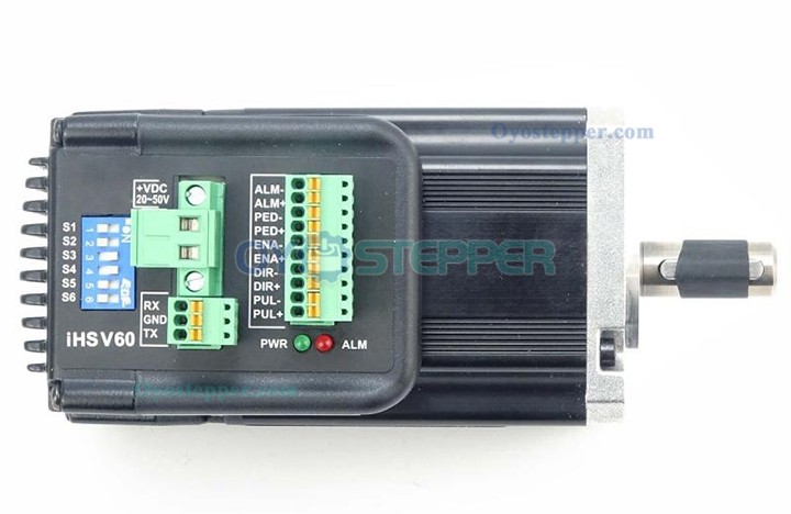 JMC Nema 23 Servo Motor with Integrated Driver 200W 36V 0.65N.m 3 Phase 3000RPM 60 x 60mm