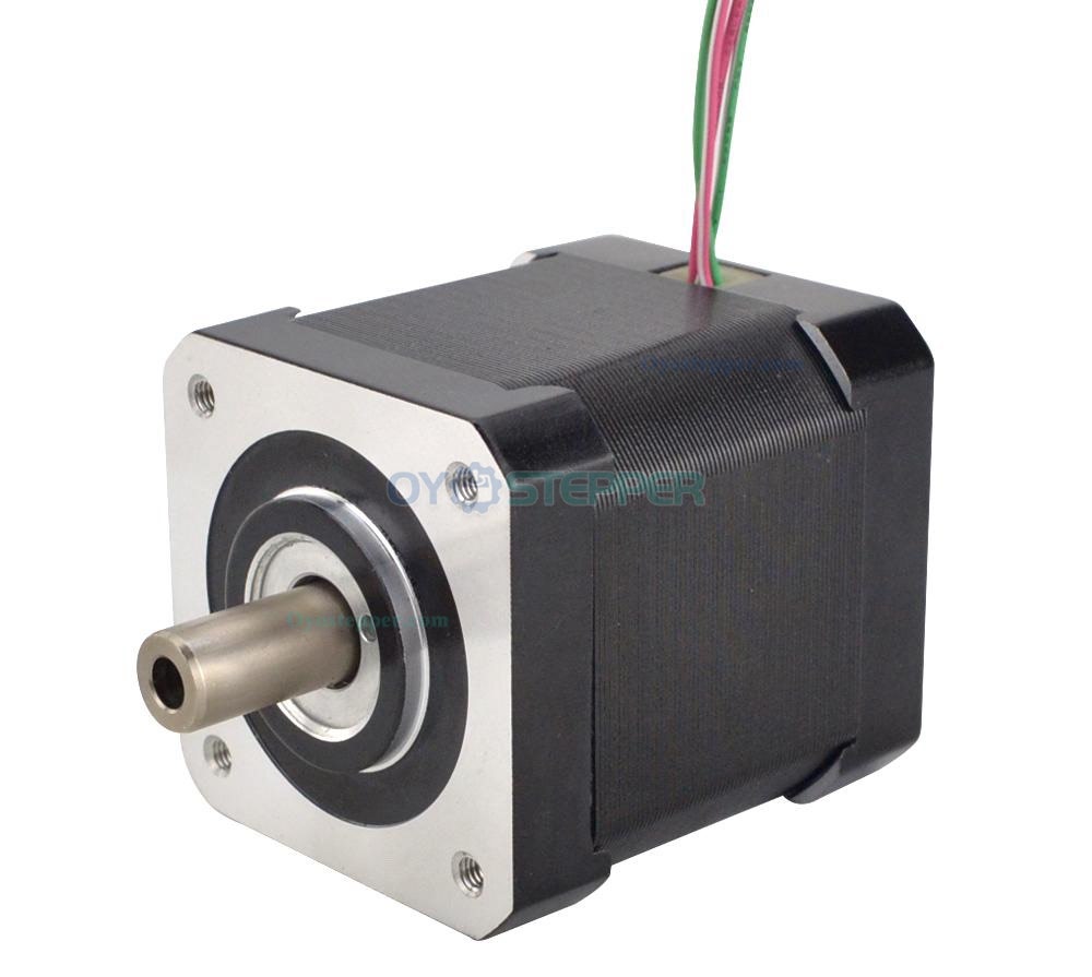 Nema 17 Hollow Shaft Stepper Motor Bipolar 1.8 Deg 0.36 Nm(42.49oz.in) 1.5A 42x42x47.75mm 4 Wires