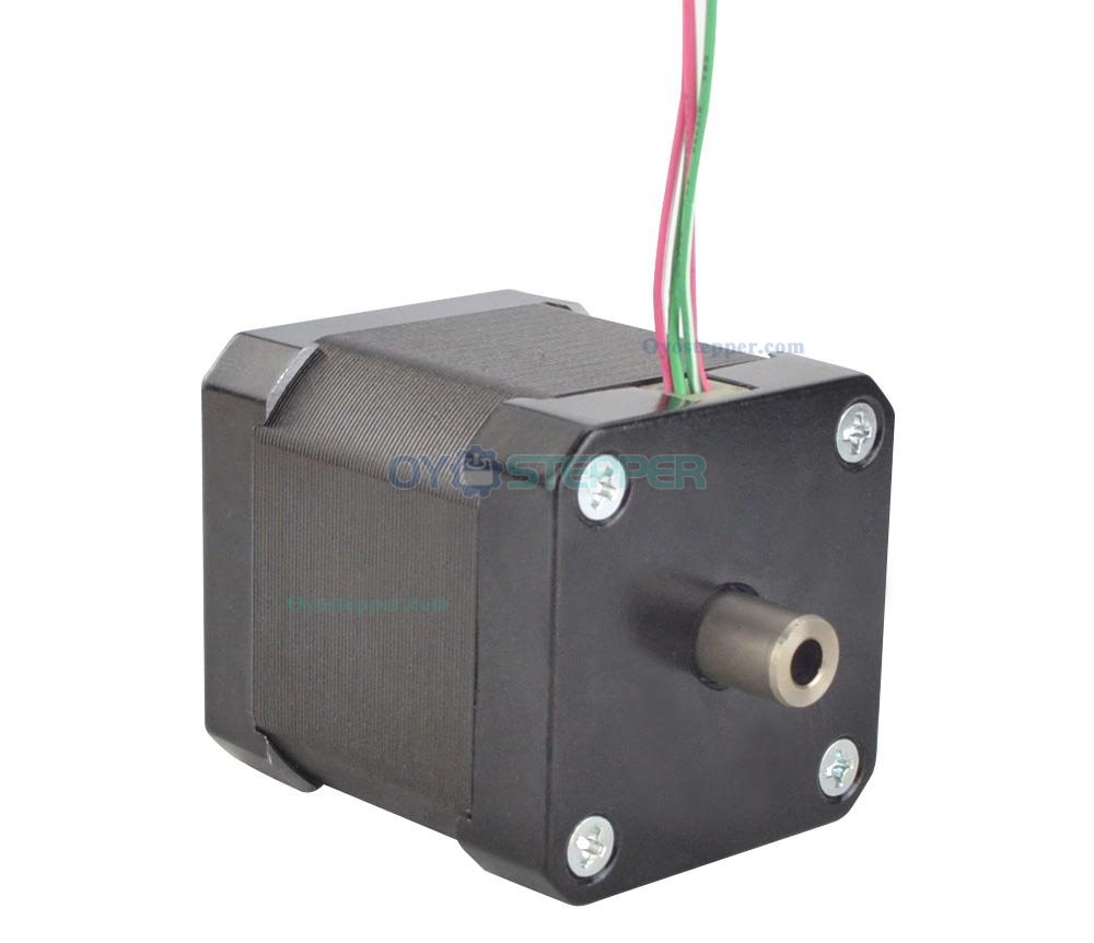 Nema 17 Hollow Shaft Stepper Motor Bipolar 1.8 Deg 0.36 Nm(42.49oz.in) 1.5A 42x42x47.75mm 4 Wires