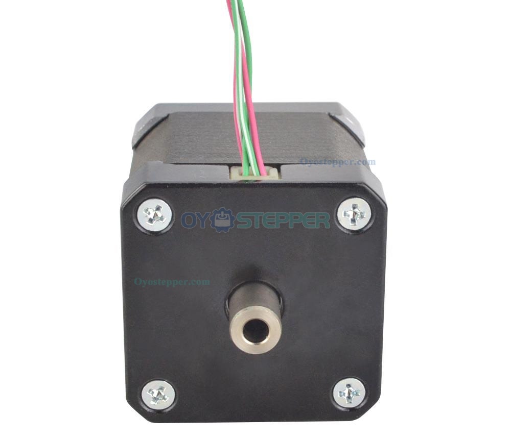 Nema 17 Hollow Shaft Stepper Motor Bipolar 1.8 Deg 0.36 Nm(42.49oz.in) 1.5A 42x42x47.75mm 4 Wires