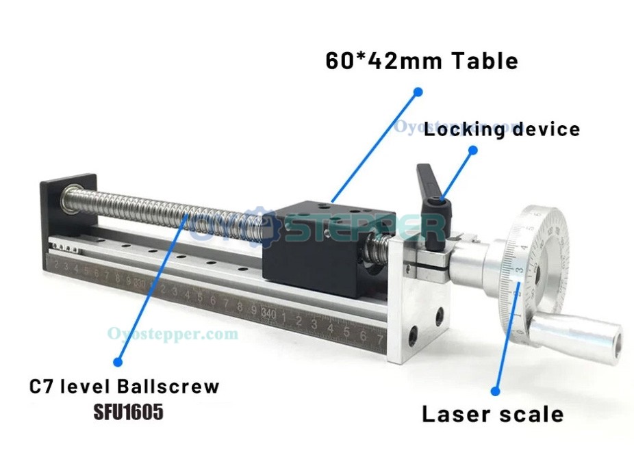 DXG6042 Mini Manual Ballscrew Slide Table CNC Linear Module Handwheel Linear Translation Stage DXG6042 Mini Manual Ballscrew Slide Table CNC Linear Module Handwheel Linear Translation Stage
