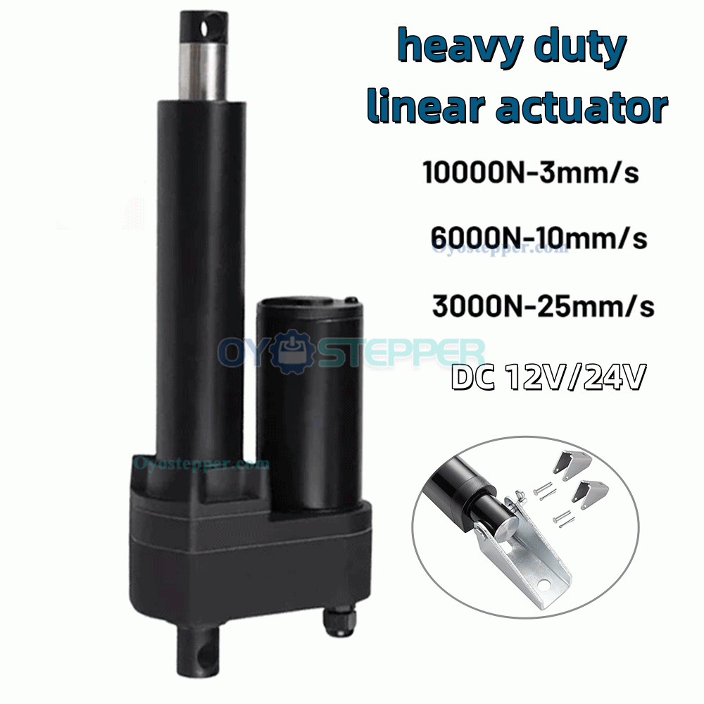 Heavy Duty Electric Linear Actuator DC 220 lb - 2204 lb 12/24V IP65 50-500mm Stoke Heavy Duty Electric Linear Actuator DC 220 lb - 2204 lb 12/24V IP65 50-500mm Stoke