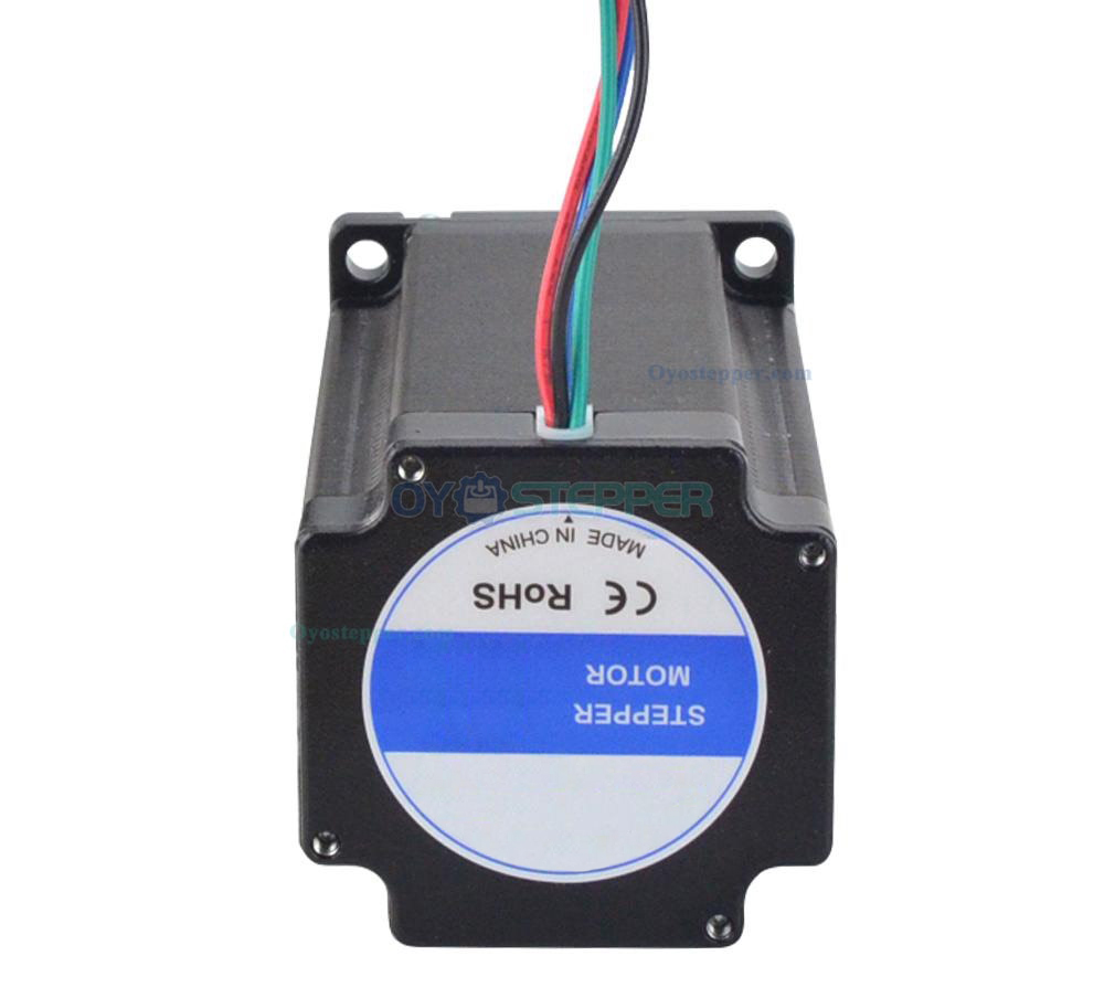 Nema 24 Stepper Motor Bipolar 2 Phase 1.8 Degree 3.5 Nm(495.74oz.in) 5.0A 60x60x97.8mm 4 Wires Keyway Shaft