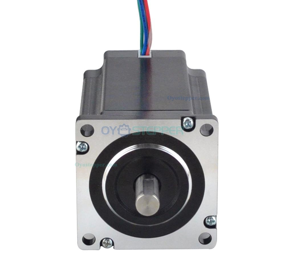 Nema 24 Stepper Motor Bipolar 2 Phase 1.8 Degree 3.5 Nm(495.74oz.in) 5.0A 60x60x97.8mm 4 Wires Keyway Shaft