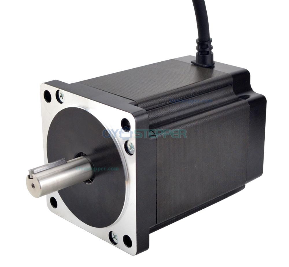 E Series Nema 34 Bipolar High Torque Stepper Motor 1.8 Degree 8.2 Nm(1161.45oz.in) 6.0A 86x86x114mm 4 Wires