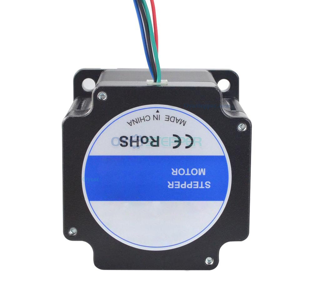 Nema 34 Stepper Motor Bipolar 1.8 Degree 4.5 Nm(637.38oz.in) 6.0A  2 Phase 4 Wires Keyway Shaft