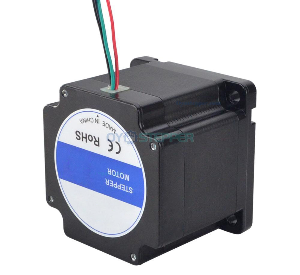 Nema 34 Stepper Motor Bipolar 1.8 Degree 4.5 Nm(637.38oz.in) 6.0A  2 Phase 4 Wires Keyway Shaft