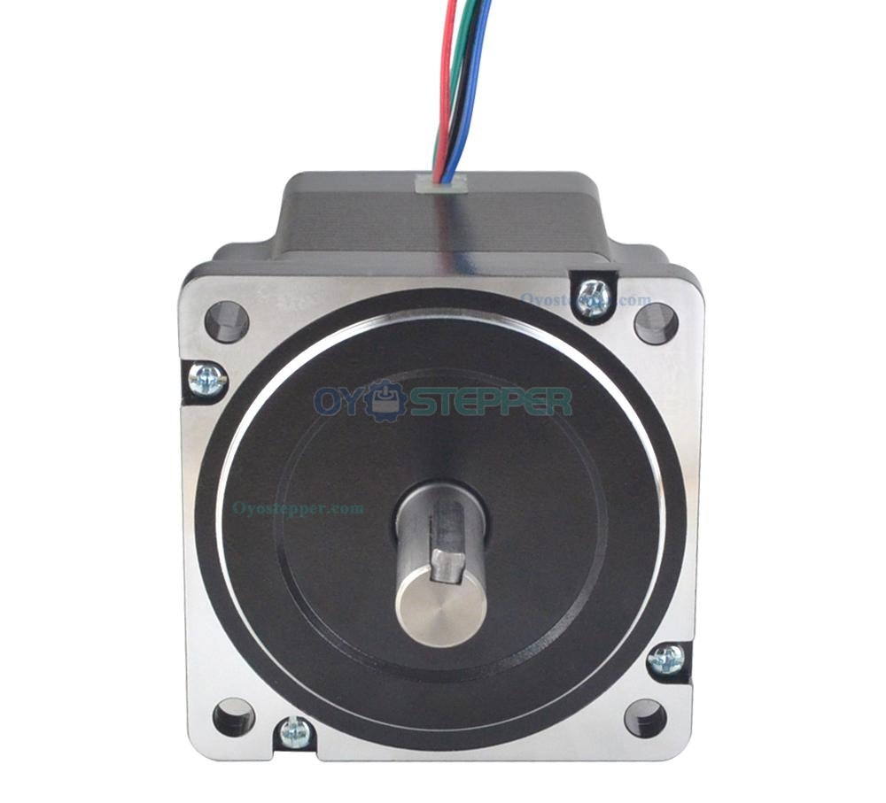 Nema 34 Stepper Motor Bipolar 1.8 Degree 4.5 Nm(637.38oz.in) 6.0A  2 Phase 4 Wires Keyway Shaft