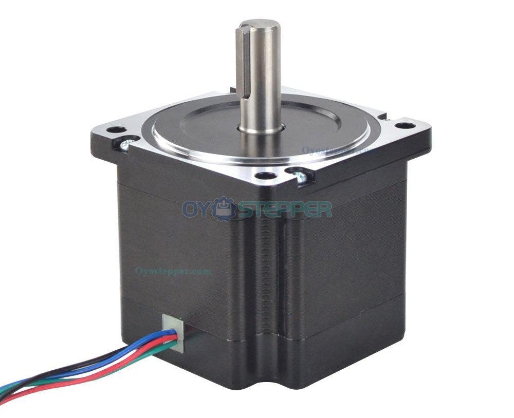 Nema 34 Stepper Motor Bipolar 1.8 Degree 4.5 Nm(637.38oz.in) 6.0A  2 Phase 4 Wires Keyway Shaft