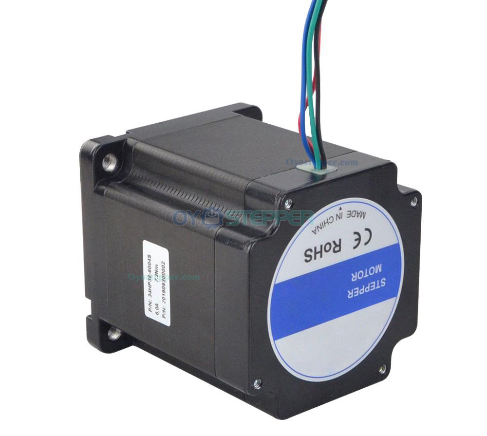 Nema 34 High Torque Stepper Motor Bipolar 1.8 Degree 7.2 Nm(1019.81oz.in) 6.0A 2 Phase 4 Wires Keyway Shaft 