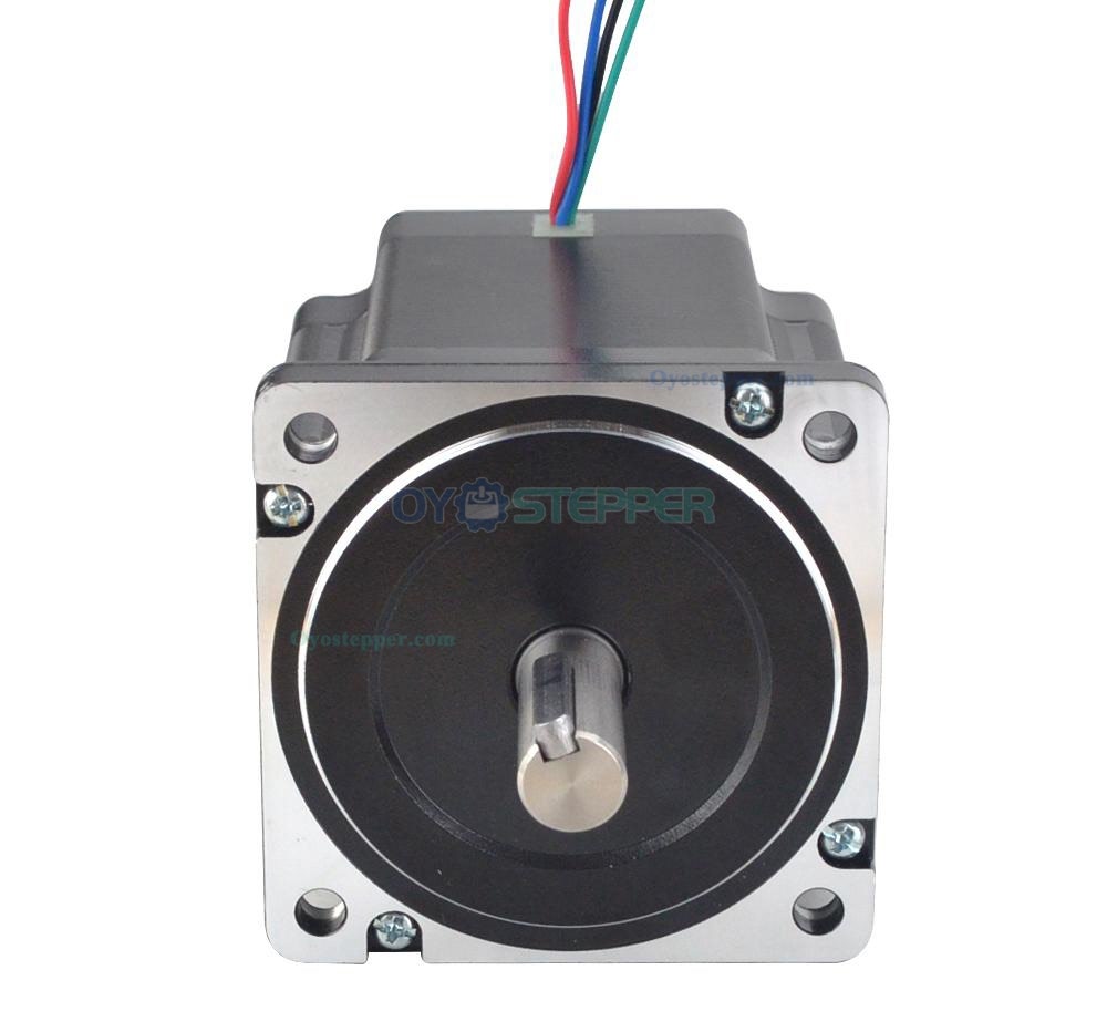 Nema 34 High Torque Stepper Motor Bipolar 1.8 Degree 7.2 Nm(1019.81oz.in) 6.0A 2 Phase 4 Wires Keyway Shaft 