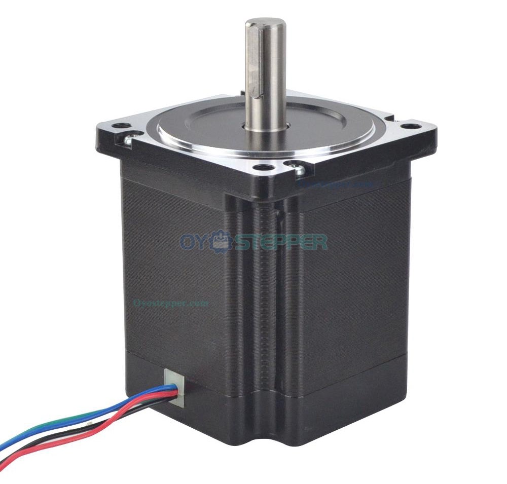 Nema 34 High Torque Stepper Motor Bipolar 1.8 Degree 7.2 Nm(1019.81oz.in) 6.0A 2 Phase 4 Wires Keyway Shaft 