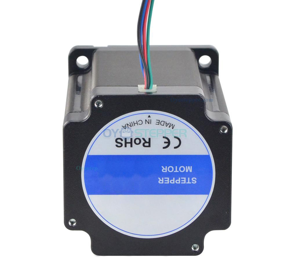Nema 34 Stepper Motor High Torque Bipolar 1.8 Degree 8.2 Nm(1161.45oz.in) 6.0A 2 Phase 4 Wires  Keyway Shaft 