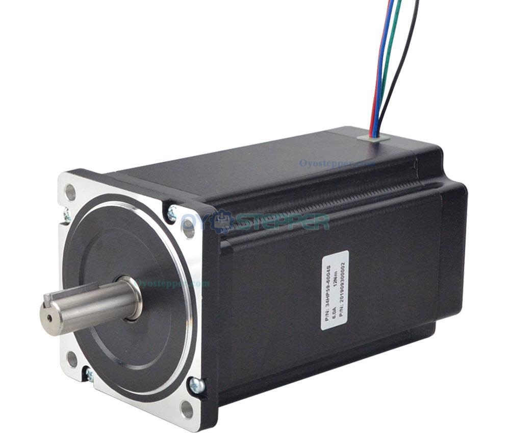 Nema 34 Stepper Motor Bipolar 1.8 Degree 12 Nm(1700oz.in) 2 Phase 6.0A 86x86x150.6mm 4 Wires