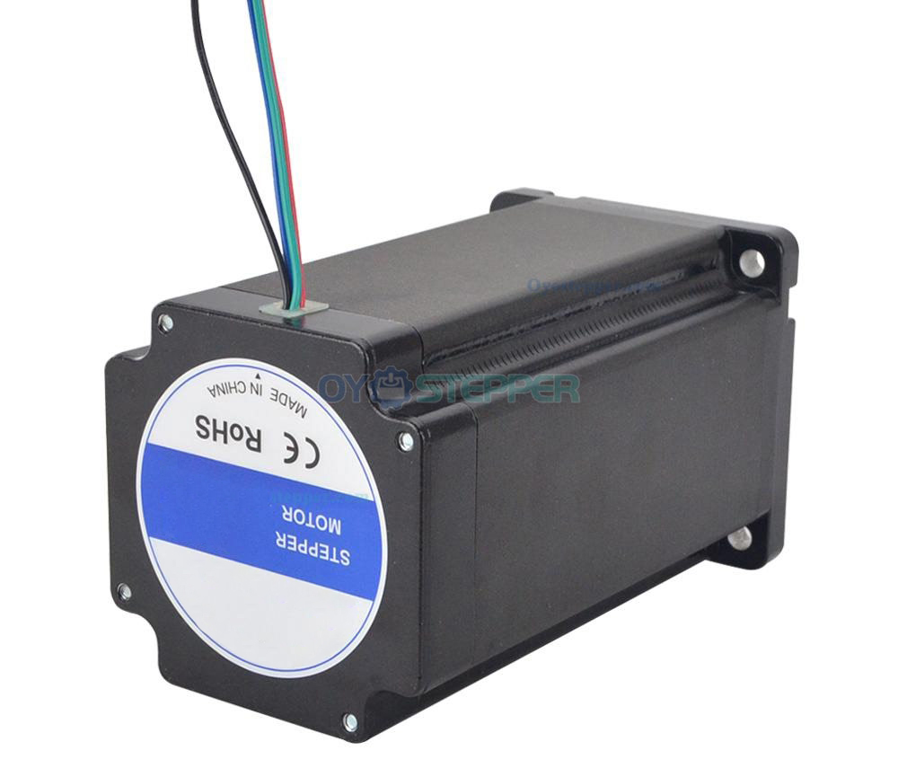 Nema 34 Stepper Motor Bipolar 1.8 Degree 12 Nm(1700oz.in) 2 Phase 6.0A 86x86x150.6mm 4 Wires