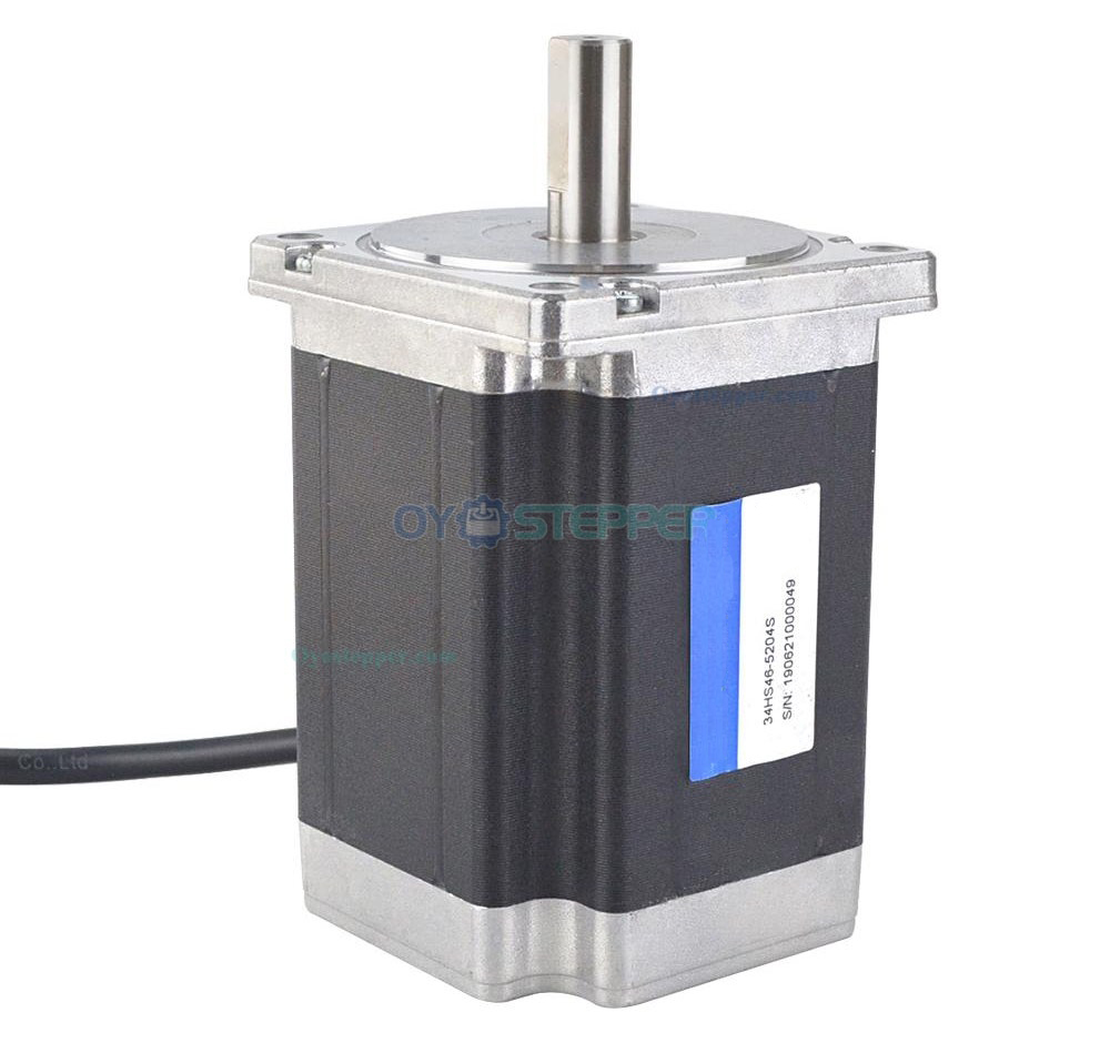 Nema 34 CNC Stepper Motor 1.8 Deg 8.5Nm (1203.94oz.in) 4 Wires High Torque Stepping Motor D-Cut Shaft