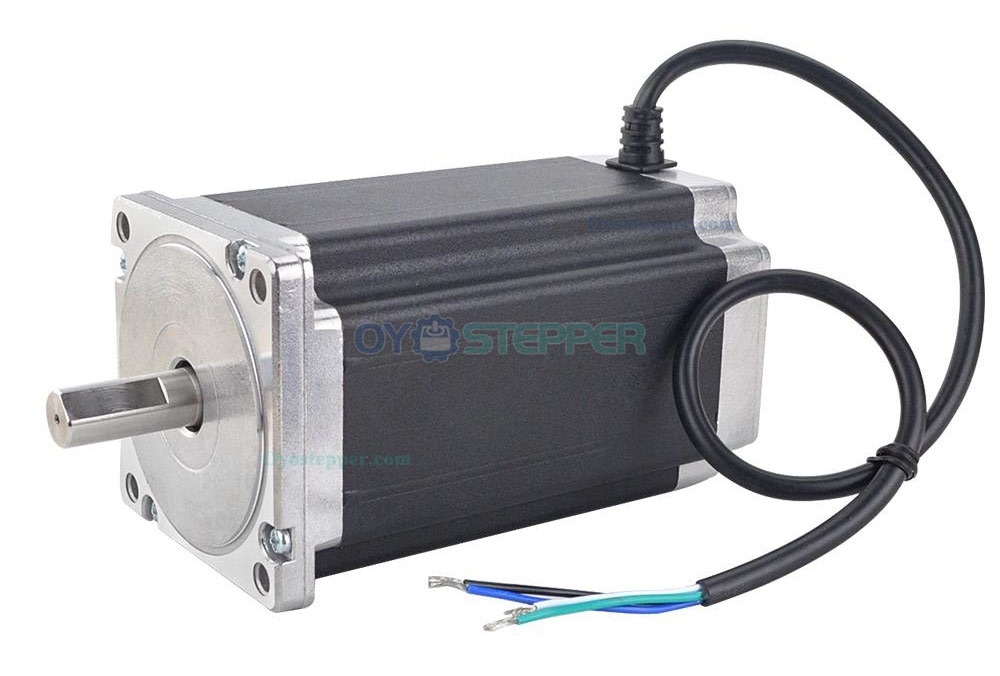 Nema 34 High Torque Bipolar CNC Stepper Motor 1.8 Deg 12.0Nm (1699.68oz.in) 86x86x150.5mm 5.2 A 4 Wires