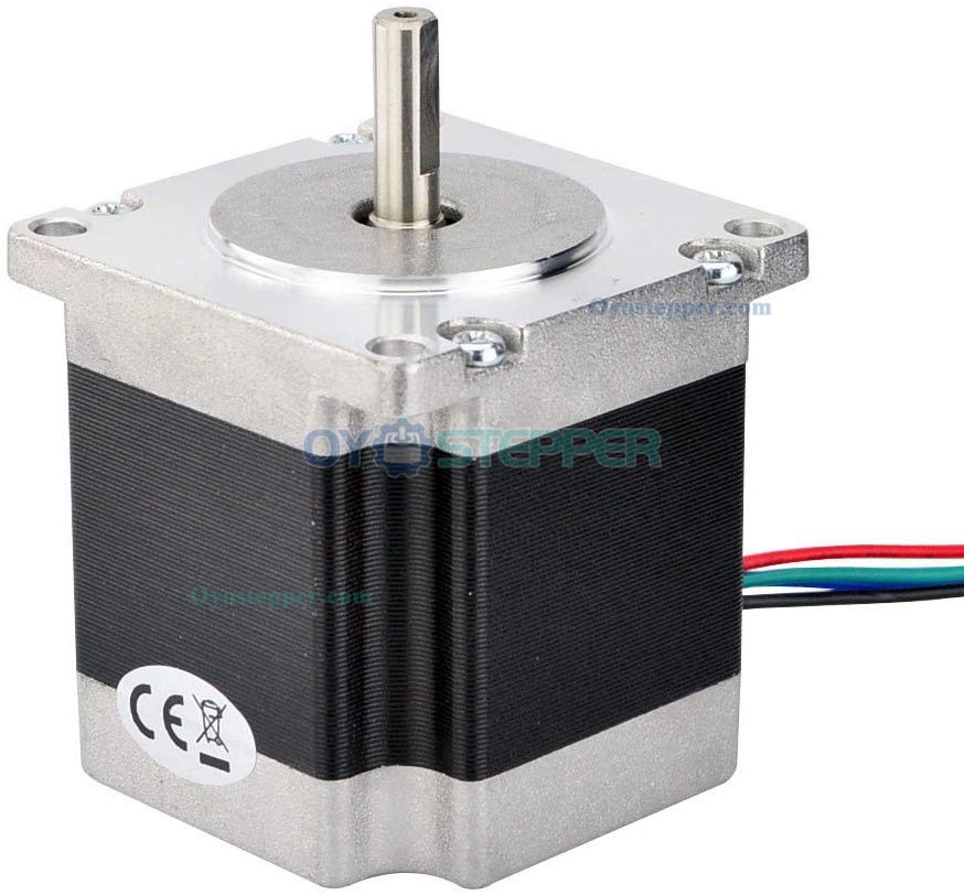 Nema 23 Stepper Motor Bipolar 1.8 Deg 1.26Nm (178.4oz.in) 2.8A 2.5V 57x57x56mm 4 Wires (23HS22-2804S）CNC Stepping Motor DIY CNC Mill