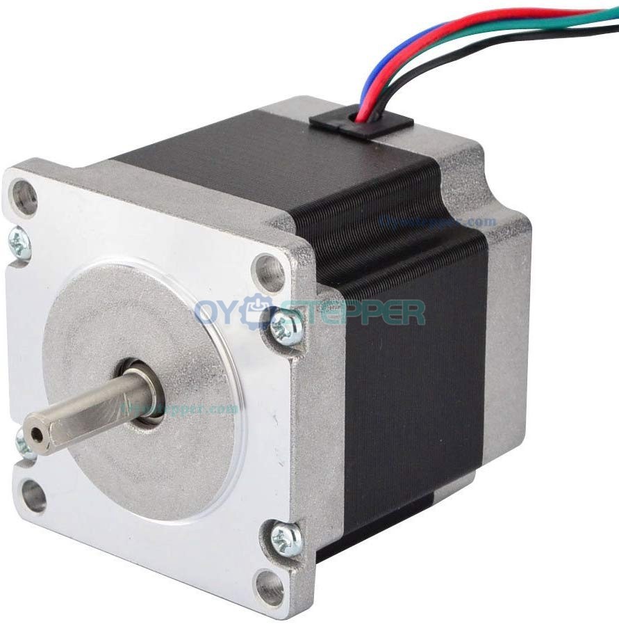 Nema 23 Stepper Motor Bipolar 1.8 Deg 1.26Nm (178.4oz.in) 2.8A 2.5V 57x57x56mm 4 Wires (23HS22-2804S）CNC Stepping Motor DIY CNC Mill