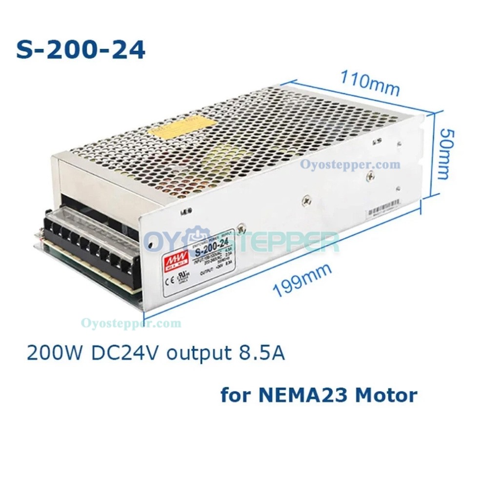 Motorized Linear Stage Ballscrew CNC Slide Table Kit with Nema 23 Motor, Driver & Power Supply Motorized Linear Stage Ballscrew CNC Slide Table Kit with Nema 23 Motor, Driver & Power Supply
