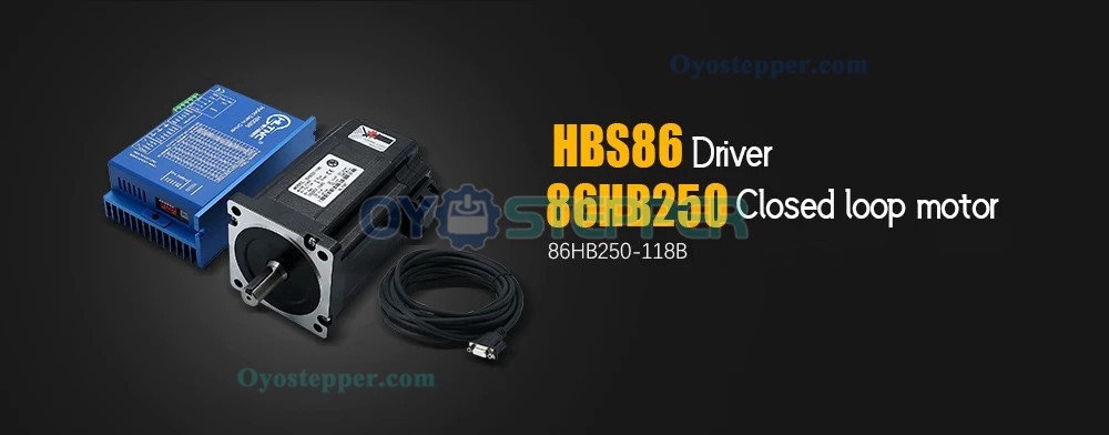 Nema34 Close Loop Stepper Motor 1.8Deg 8N.m (1143oz.in) Without Brake & HBS86 Driver Kit