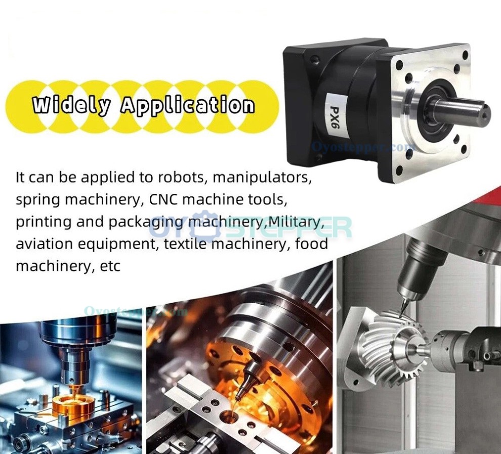 NEMA 34 Planetary Gearbox 5:1~100:1 86mm Stepper Motor Gear Speed Reducer 14mm Input NEMA 34 Planetary Gearbox 5:1~100:1 86mm Stepper Motor Gear Speed Reducer 14mm Input