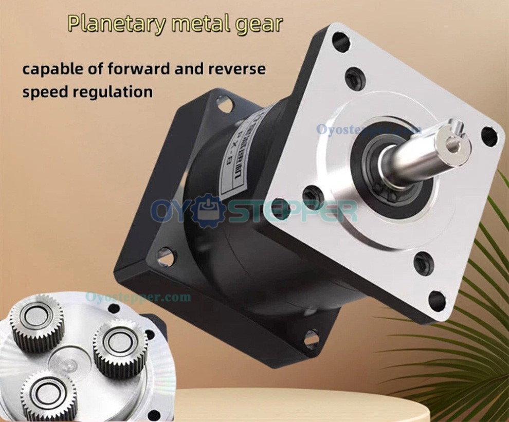 NEMA 34 Planetary Gearbox 5:1~100:1 86mm Stepper Motor Gear Speed Reducer 14mm Input NEMA 34 Planetary Gearbox 5:1~100:1 86mm Stepper Motor Gear Speed Reducer 14mm Input