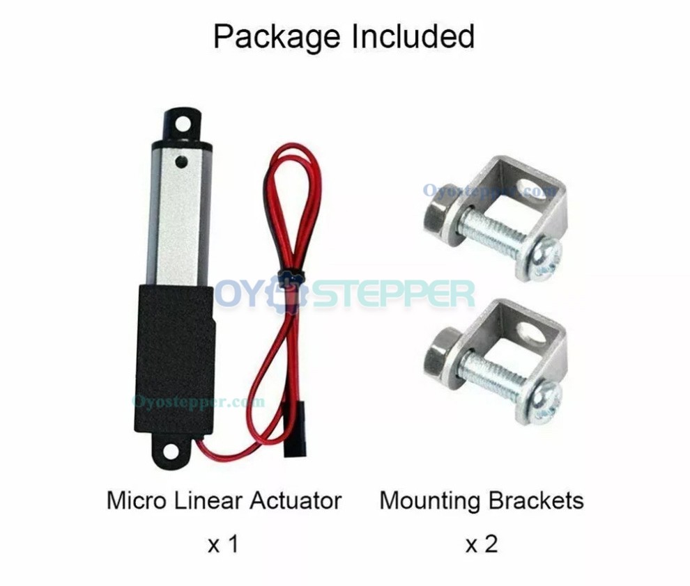 12V Small Mini Micro Electric Linear Actuator 64N-188N 0.4" 0.8" 1.2" 2" 4" 6" 8"Stroke 12V Small Mini Micro Electric Linear Actuator 64N-188N 0.4" 0.8" 1.2" 2" 4" 6" 8"Stroke