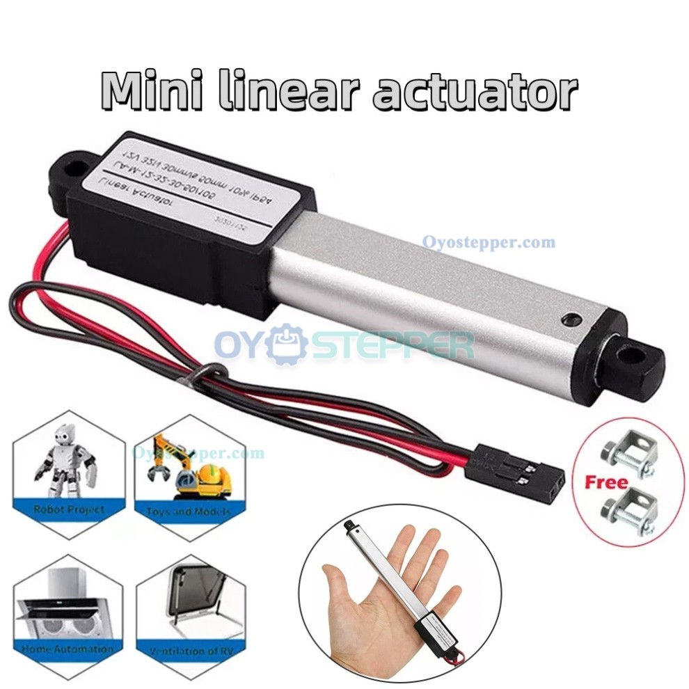 12V Small Mini Micro Electric Linear Actuator 64N-188N 0.4" 0.8" 1.2" 2" 4" 6" 8"Stroke 12V Small Mini Micro Electric Linear Actuator 64N-188N 0.4" 0.8" 1.2" 2" 4" 6" 8"Stroke
